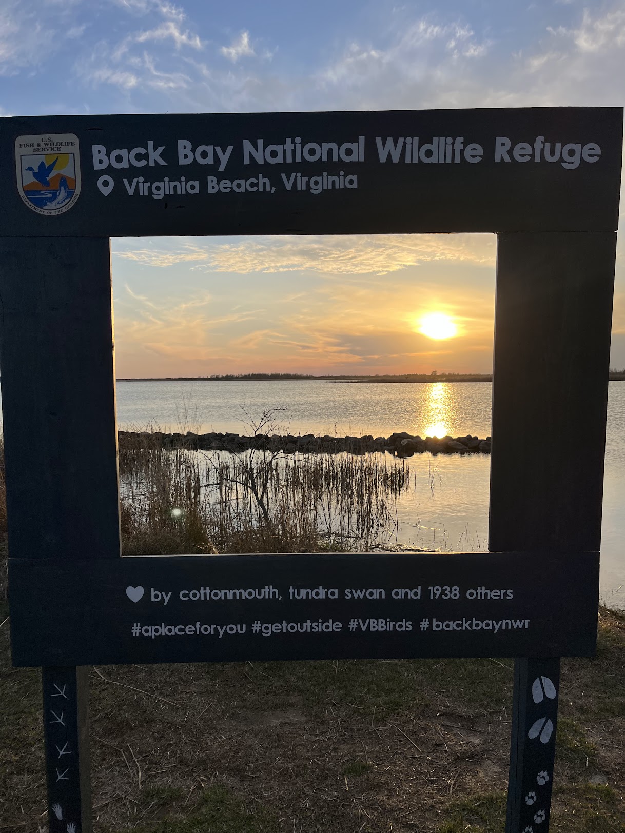 Sunset at Back Bay National Wildlife Refuge